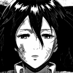 Its neon tones create a striking futuristic glow. featuring Mikasa Ackerman Current character