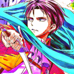 It showcases controlled chaos through artistic distortion. featuring Levi Ackerman Digital character